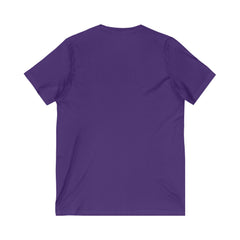 Camiseta unissex de design clássico manga curta com decote em V
