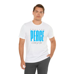 Pray for Peace Men's Jersey Short Sleeve Tee