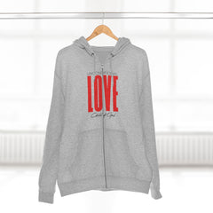 Unconditional Love Men's Premium Full Zip Hoodie