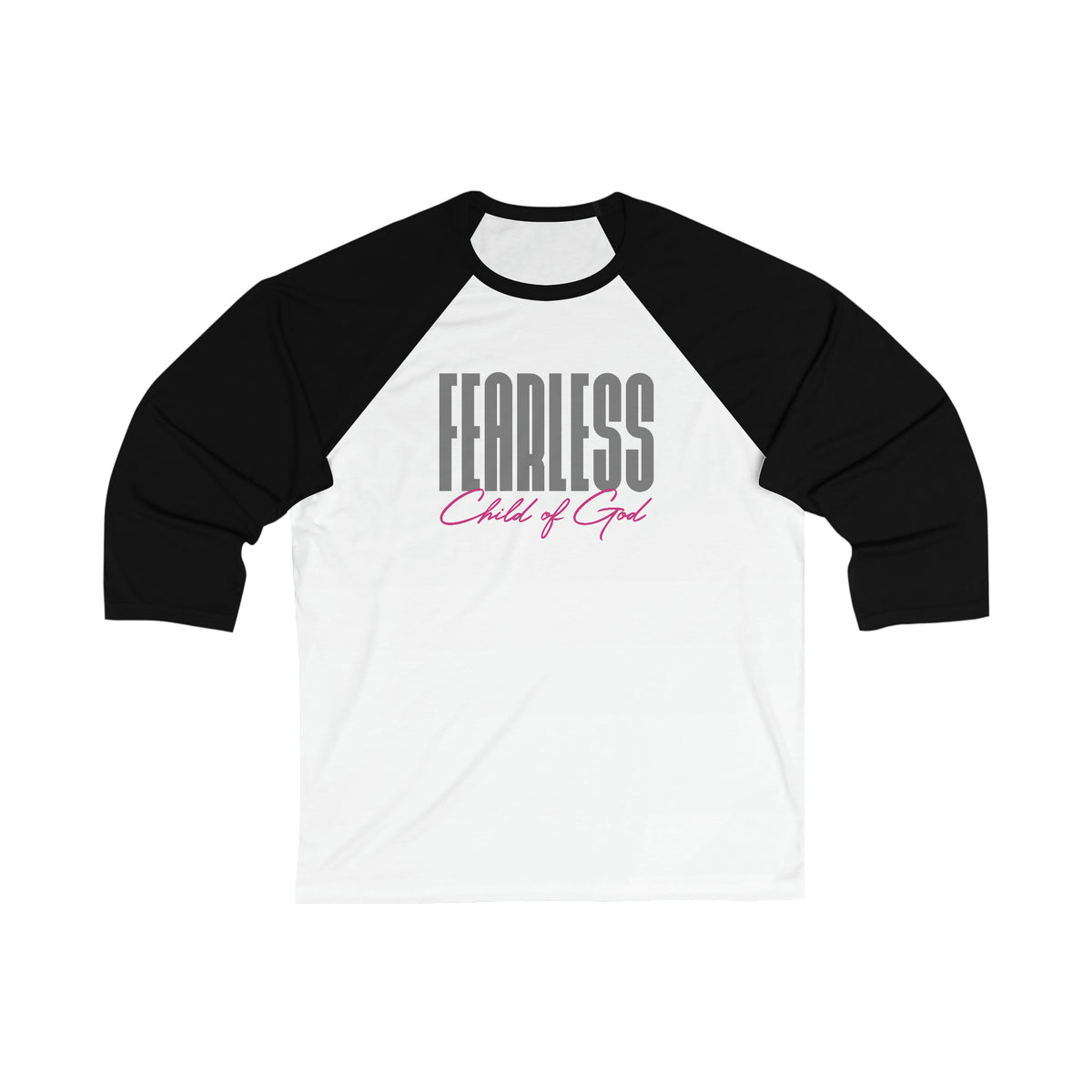 Fearless Child of God Unisex 3/4 Sleeve Baseball Tee