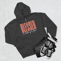 Blessed Child of God Men's Premium Full Zip Hoodie