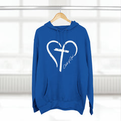 Heart and Cross Men's Premium Pullover Hoodie