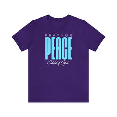 Pray for Peace Men's Jersey Short Sleeve Tee