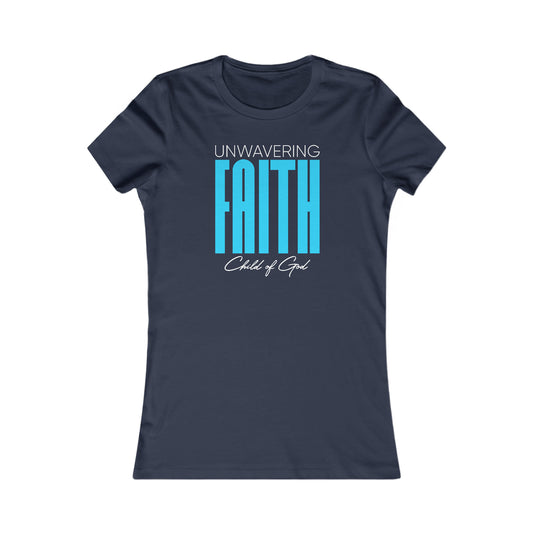 Camiseta favorita das mulheres da fé inabalável