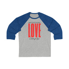 Unconditional Love Men's 3/4 Sleeve Baseball Tee