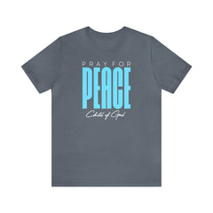 Pray for Peace Men's Jersey Short Sleeve Tee