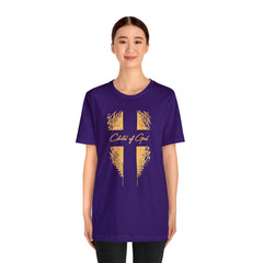 Camiseta de manga curta unissex Shield and Cross