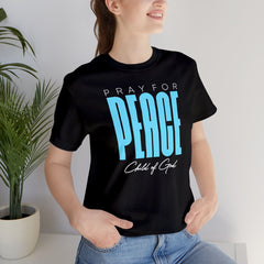 Pray for Peace Unisex Jersey Short Sleeve Tee