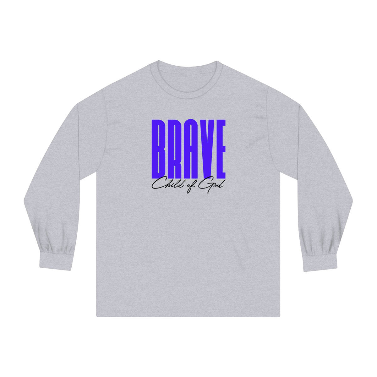 Camiseta de manga comprida unissex Brave Child of God