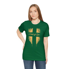 Camiseta de manga curta unissex Shield and Cross