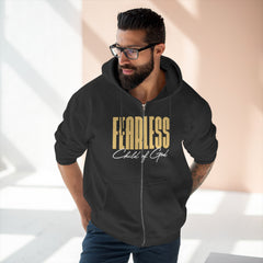 Fearless Child of God Men's Premium Full Zip Hoodie