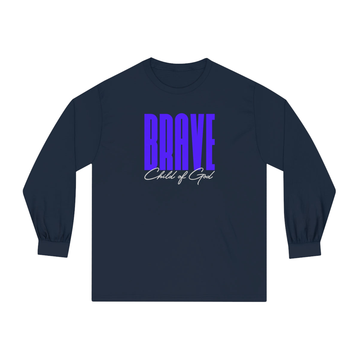 Camiseta de manga comprida unissex Brave Child of God