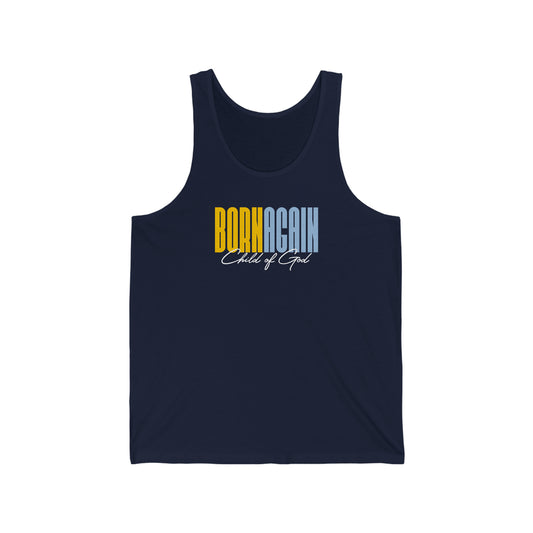 Born Again Child of God Herren-Jersey-Tanktop