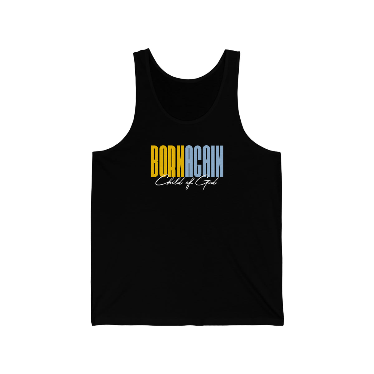 Born Again Child of God Men's Jersey Tank