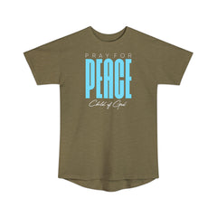 Pray for Peace Men's Long Body Urban Tee