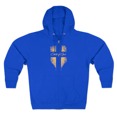 Shield and Cross Men's Premium Full Zip Hoodie