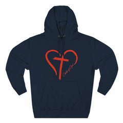 Pulôver com capuz premium masculino Heart and Cross