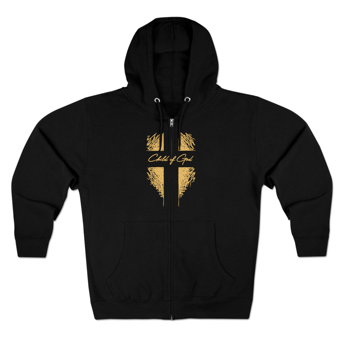 Shield and Cross Unisex Premium Full Zip Hoodie