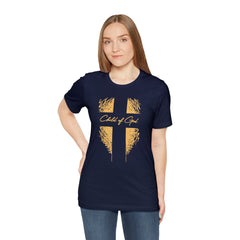 Camiseta de manga curta unissex Shield and Cross