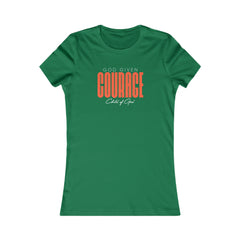 Camiseta favorita das mulheres God Give Courage