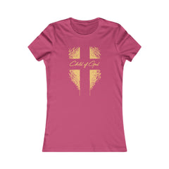 Camiseta favorita das mulheres Shield and Cross