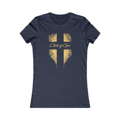 Camiseta favorita das mulheres Shield and Cross