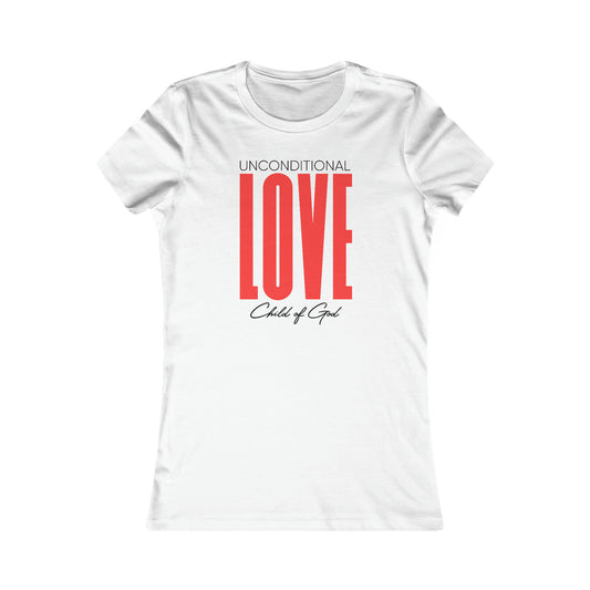 Camiseta favorita das mulheres com amor incondicional