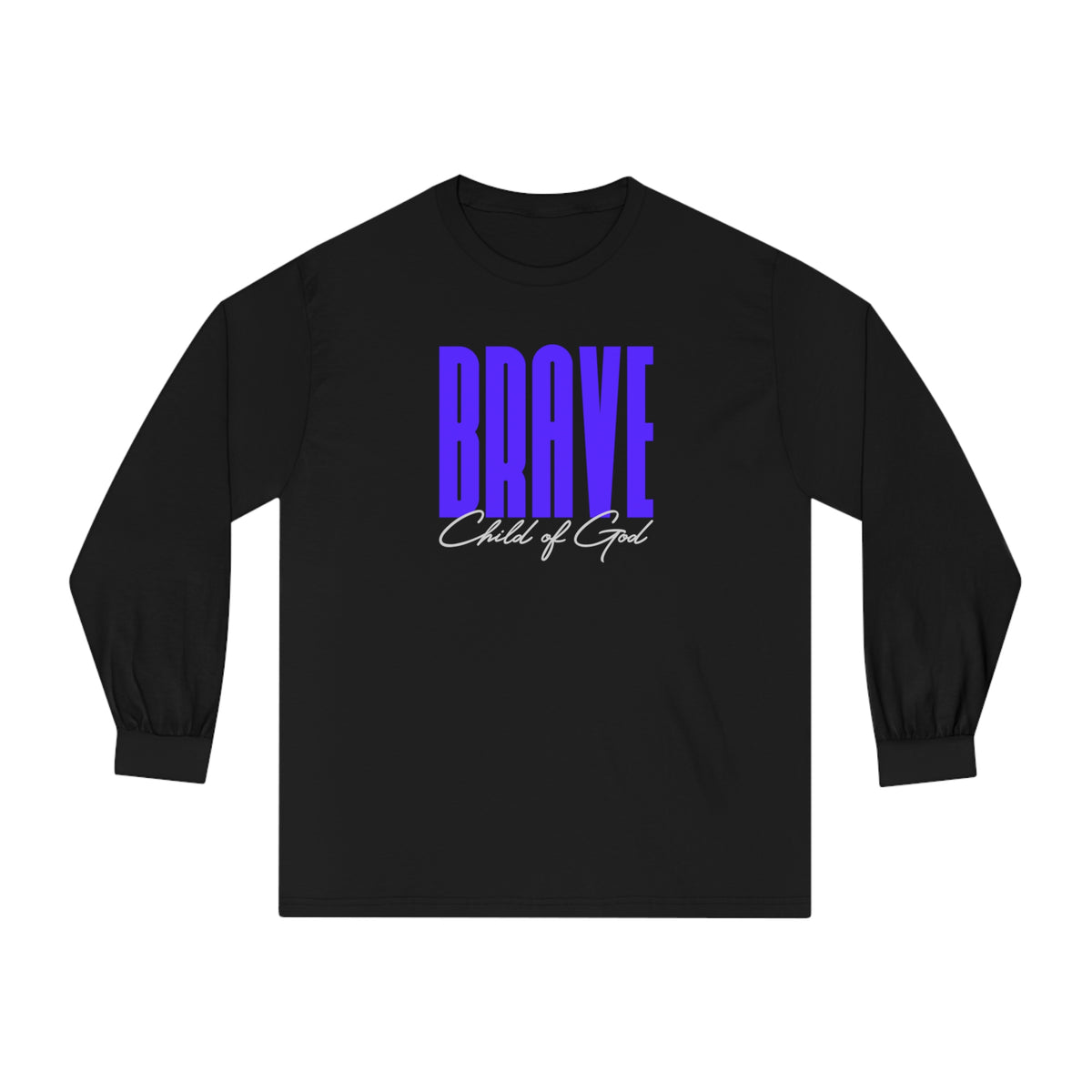 Camiseta de manga comprida unissex Brave Child of God