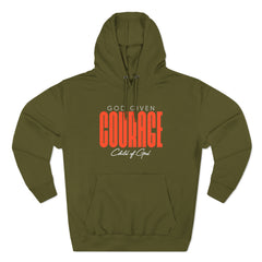 God Given Courage Men's Premium Pullover Hoodie