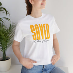 Camiseta unissex de manga curta Saved Child of God