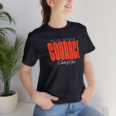 Camiseta unissex de manga curta God Given Courage