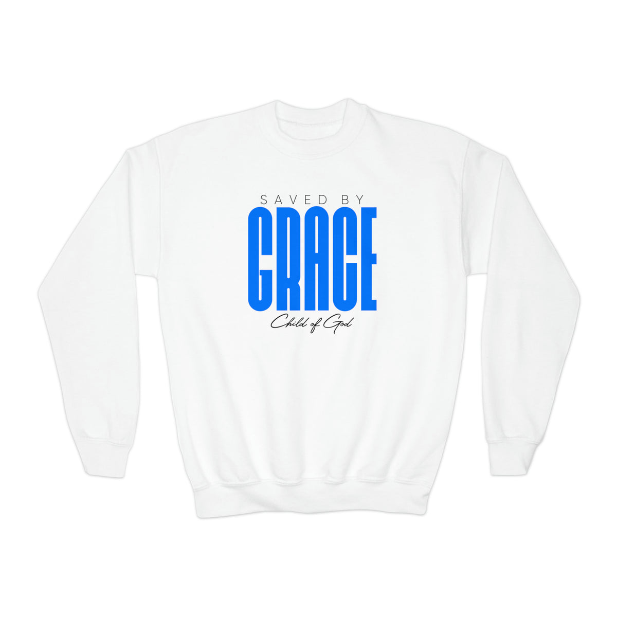 Saved by Grace Youth Crewneck Sweatshirt