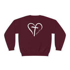 Heart and Cross Unisex NuBlend® Crewneck Sweatshirt