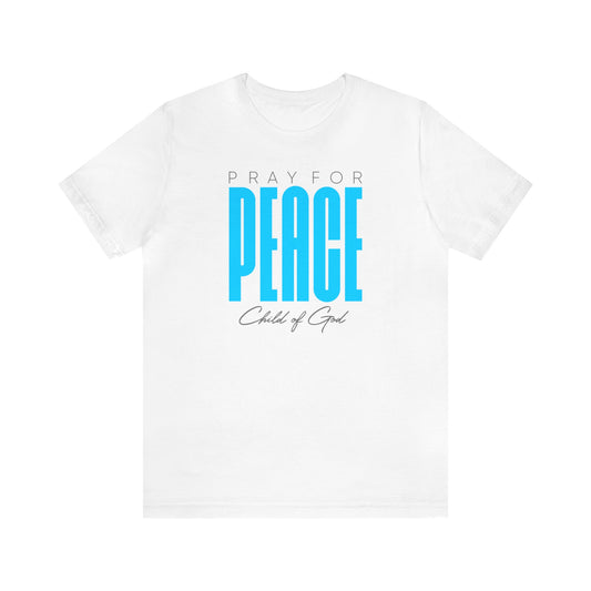 Beten Sie für den Frieden Herren-Jersey-Kurzarm-T-Shirt
