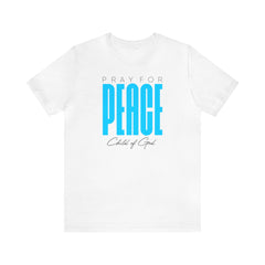 Pray for Peace Men's Jersey Short Sleeve Tee