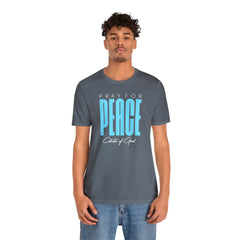 Pray for Peace Men's Jersey Short Sleeve Tee