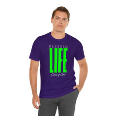 Blessed Life Men's Jersey Short Sleeve Tee