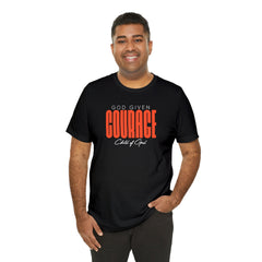 God Given Courage Men's Jersey Short Sleeve Tee