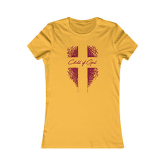 Camiseta favorita das mulheres Shield and Cross