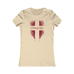 Camiseta favorita das mulheres Shield and Cross