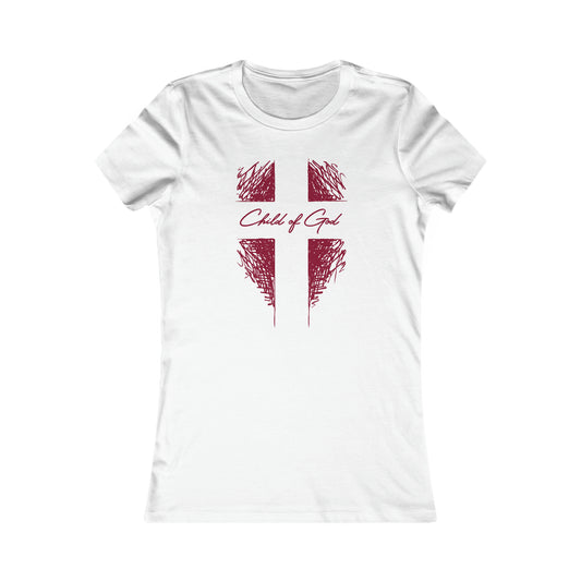 Camiseta favorita das mulheres Shield and Cross