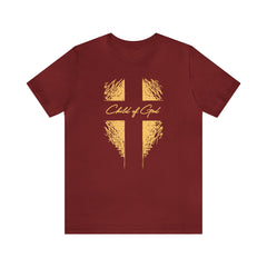 Camiseta de manga curta unissex Shield and Cross