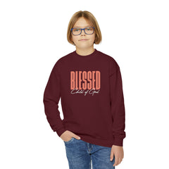 Blessed Child of God Youth Crewneck Sweatshirt