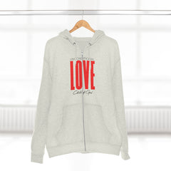 Unconditional Love Men's Premium Full Zip Hoodie