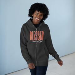 Blessed Child of God Unisex Premium Full Zip Hoodie