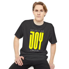 Camiseta urbana masculina de corpo longo Spirit of Joy