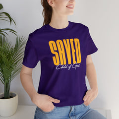 Camiseta unissex de manga curta Saved Child of God