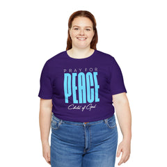 Pray for Peace Unisex Jersey Short Sleeve Tee