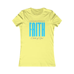 Camiseta favorita das mulheres da fé inabalável