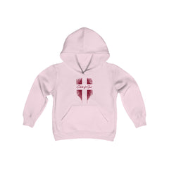 Shield and Cross Youth Heavy Blend Hooded Sweatshirt